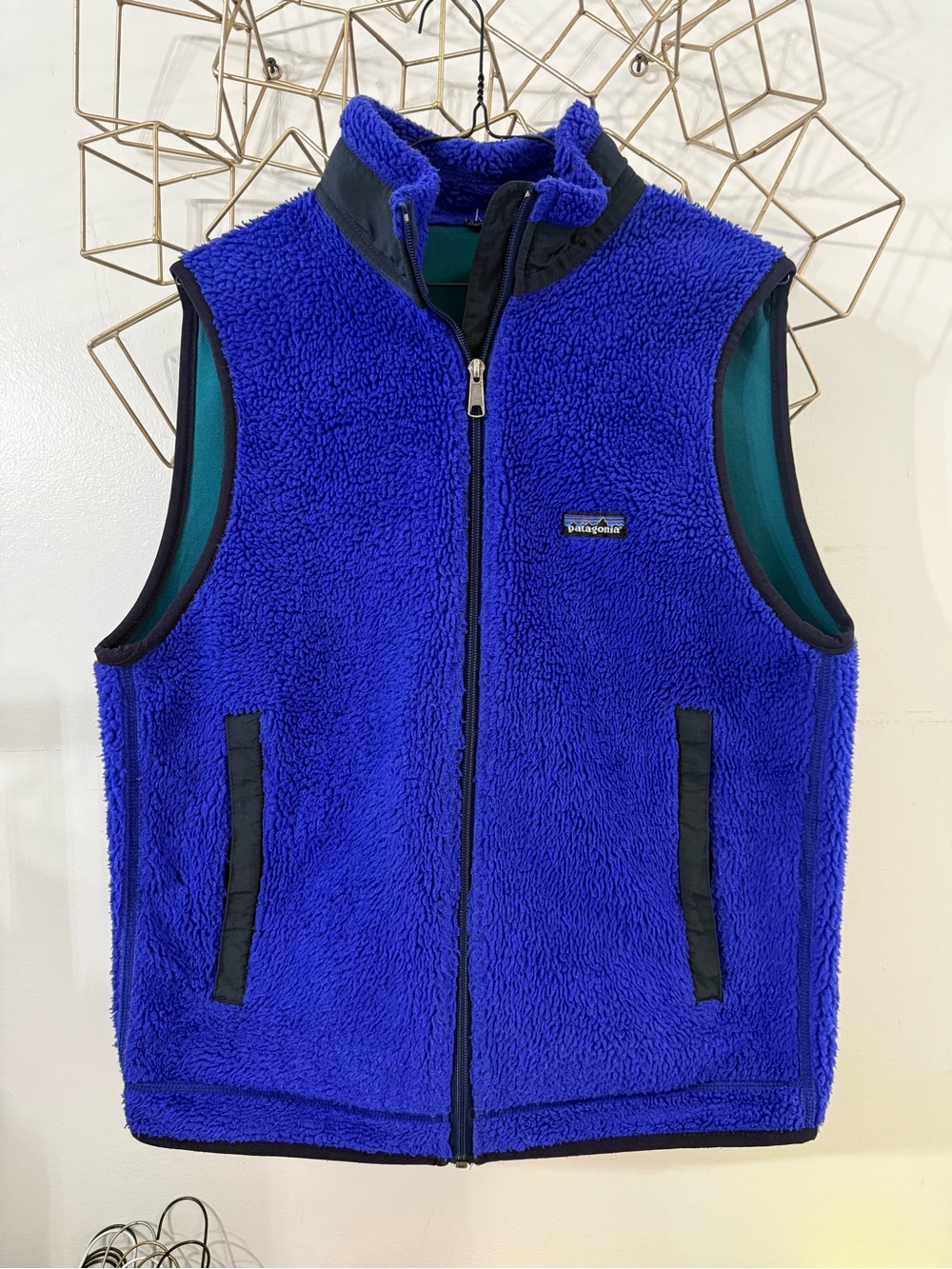 Patagonia Blue Retro Pile Fleece Vest